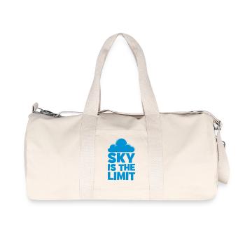 Himmel ist die Grenze - Recycelte Canvas-Sporttasche von Stanley/Stella - Naturweiß - Vorne