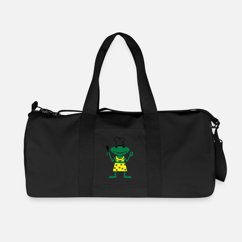 Cuire grenouille - Sac de sport en toile recyclée Stanley/Stella - noir