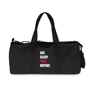 eat sleep tölt - Recycled Canvas Sports Bag by Stanley/Stella - black - Front