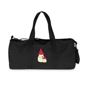 Kawaii Fliegenpilz Kawaii Sticker Kawaii clothes - Recycelte Canvas-Sporttasche von Stanley/Stella - Schwarz - Vorne
