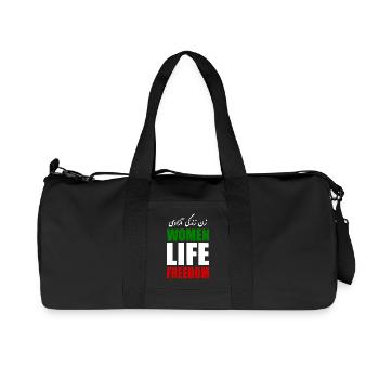 Women life freedom - Recycelte Canvas-Sporttasche von Stanley/Stella - Schwarz - Vorne