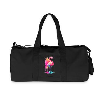 Flamingo - Recycled Canvas Sports Bag by Stanley/Stella - black - Front