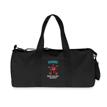 Science - Peu importe ce que vous croyez - Sac de sport en toile recyclée Stanley/Stella - noir - Devant