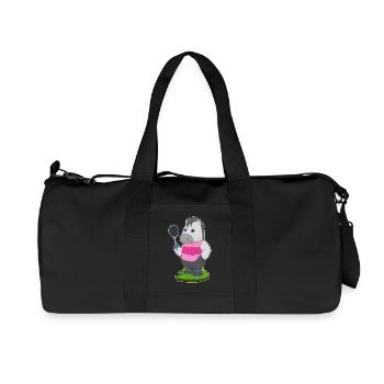 Raquette de tennis de tennis à cheval - Sac de sport en toile recyclée Stanley/Stella - noir - Devant