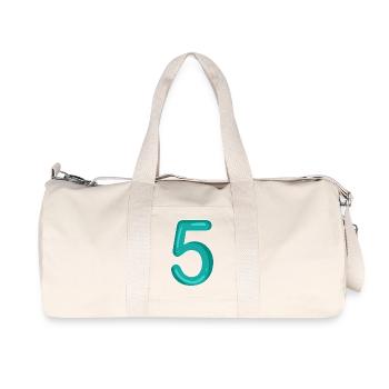 5 - Recycelte Canvas-Sporttasche von Stanley/Stella - Naturweiß - Vorne