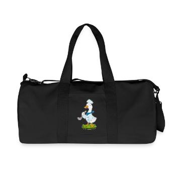 Duck Cooking Cooking Spoon Cooking - Recycled Canvas Sports Bag by Stanley/Stella - black - Front