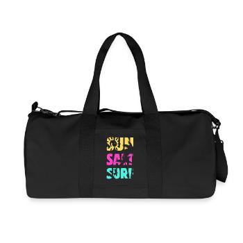 Été de surf salé au soleil - Sac de sport en toile recyclée Stanley/Stella - noir - Devant