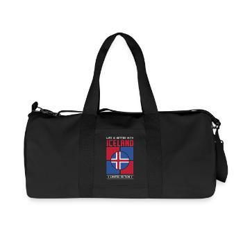 Iceland - Recycled Canvas Sports Bag by Stanley/Stella - black - Front