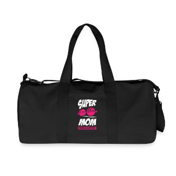 Super maman forte comme une mère - Sac de sport en toile recyclée Stanley/Stella - noir - Devant