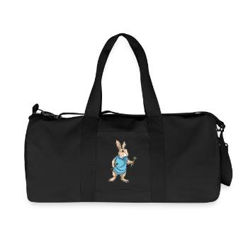 Hase Dart Dartpfeil - Recycelte Canvas-Sporttasche von Stanley/Stella - Schwarz - Vorne