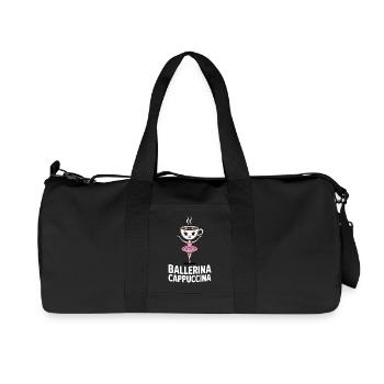 Brain Rot Ballerina Cappuccina Italian Brainrot - Recycelte Canvas-Sporttasche von Stanley/Stella - Schwarz - Vorne