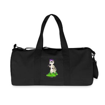 Erdmännchen Dart Dartpfeil - Recycelte Canvas-Sporttasche von Stanley/Stella - Schwarz - Vorne