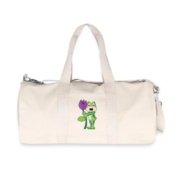 Fleur de grenouille - Sac de sport en toile recyclée Stanley/Stella - blanc naturel - Devant