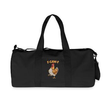 F-Caw-F Poulet - Poulet Bielefeld - Sac de sport en toile recyclée Stanley/Stella - noir - Devant