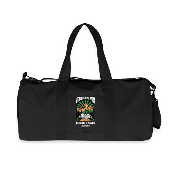 Hiking Sayings Hiker Hiking Outfits - Recycled Canvas Sports Bag by Stanley/Stella - black - Front