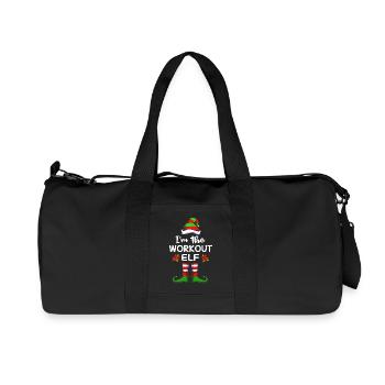 Elfe Elf Weihnachtsgeschenk Fitness Gym Workout - Recycelte Canvas-Sporttasche von Stanley/Stella - Schwarz - Vorne