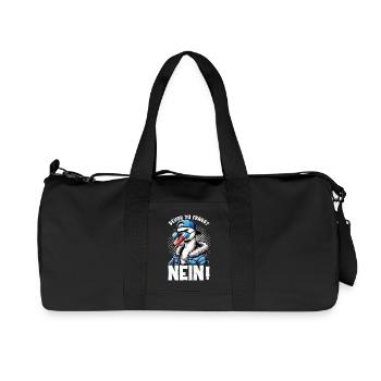 Avant que tu ne demandes, pas de cygne. Mauvaise humeur. - Sac de sport en toile recyclée Stanley/Stella - noir - Devant