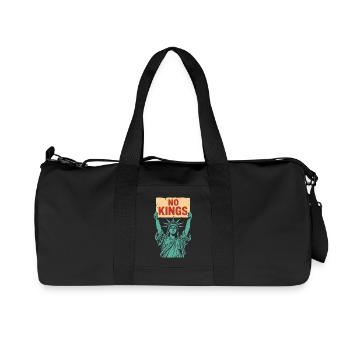 No Kings Patriotic Anti-Monarchy Liberty USA - Sac de sport en toile recyclée Stanley/Stella - noir - Devant