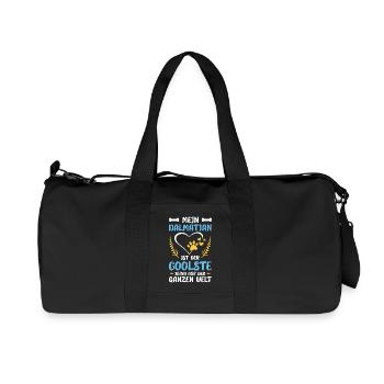 Mein Dalmatiner 1. Geburtstag - Recycelte Canvas-Sporttasche von Stanley/Stella - Schwarz - Vorne