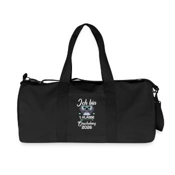Ich bin 1. Klasse Einschulung 2026 Erstklässler - Recycelte Canvas-Sporttasche von Stanley/Stella - Schwarz - Vorne