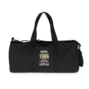 1986 – Aged to perfection - Recycled Canvas Sports Bag by Stanley/Stella - black - Front