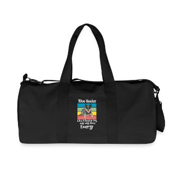 Blue Heeler High Energy Dog Design - Recycled Canvas Sports Bag by Stanley/Stella - black - Front