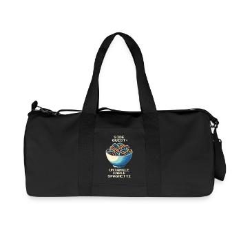 Désordre de câbles démêlé | Gestion du câble - Sac de sport en toile recyclée Stanley/Stella - noir - Devant