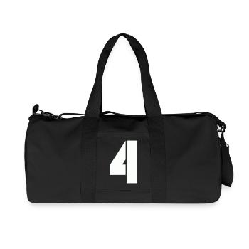 4 - Recycled Canvas Sports Bag by Stanley/Stella - black - Front