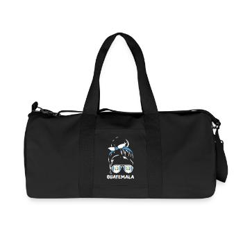 Guatemala Flag T-Shirt Pride & Home Chapín - Recycled Canvas Sports Bag by Stanley/Stella - black - Front