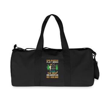 Some grandpas play bingo the best grandpas go Hiki - Recycled Canvas Sports Bag by Stanley/Stella - black - Front