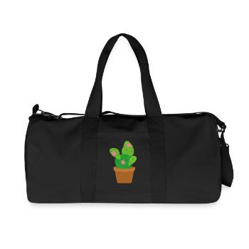 Kaktus - Recycelte Canvas-Sporttasche von Stanley/Stella - Schwarz - Vorne