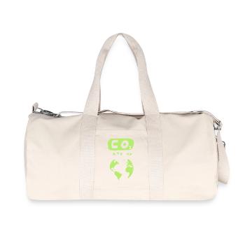 co2 - Recycelte Canvas-Sporttasche von Stanley/Stella - Naturweiß - Vorne
