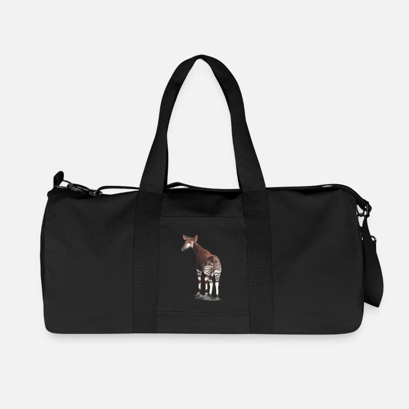 Okapi - Recycelte Canvas-Sporttasche von Stanley/Stella - Schwarz