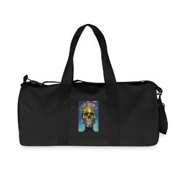Beautiful fantasy Skull - Recycled Canvas Sports Bag by Stanley/Stella - black - Front