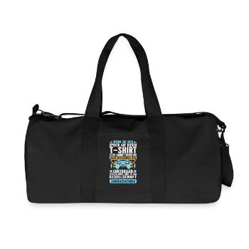 Wenn Du Den Spruch Lesen Kannst Gaming - Recycelte Canvas-Sporttasche von Stanley/Stella - Schwarz - Vorne