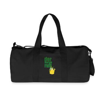 der garten ruft - Recycelte Canvas-Sporttasche von Stanley/Stella - Schwarz - Vorne