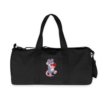 Maus Braut Schleier Hochzeit - Recycelte Canvas-Sporttasche von Stanley/Stella - Schwarz - Vorne