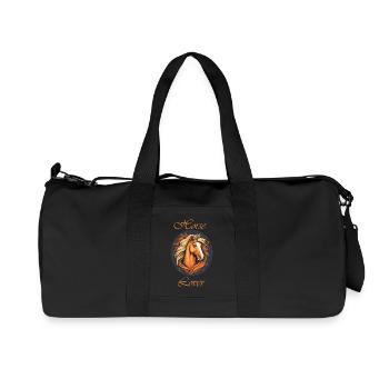 Amoureux des chevaux - Sac de sport en toile recyclée Stanley/Stella - noir - Devant
