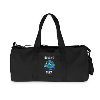 Umweltschäden Umweltschutz Mutter Erde Umwelt - Recycelte Canvas-Sporttasche von Stanley/Stella - Schwarz - Vorne
