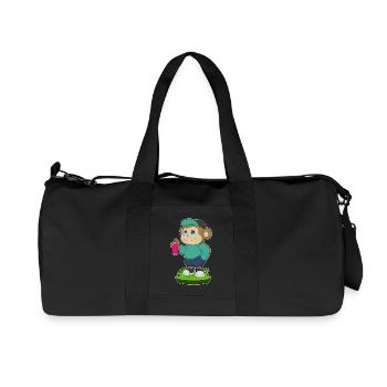 Monkey Sprayer Spray Can - Recycled Canvas Sports Bag by Stanley/Stella - black - Front