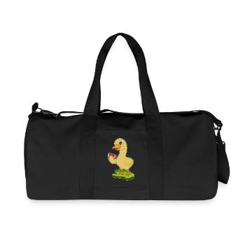 Canard Pastèque - Sac de sport en toile recyclée Stanley/Stella - noir - Devant
