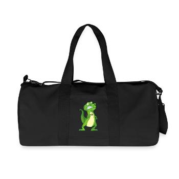 La force du tyrannosaure - Sac de sport en toile recyclée Stanley/Stella - noir - Devant