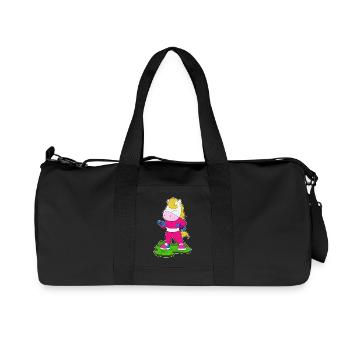 Horse Bodybuilder Dumbbells Bodybuilding - Sac de sport en toile recyclée Stanley/Stella - noir - Devant