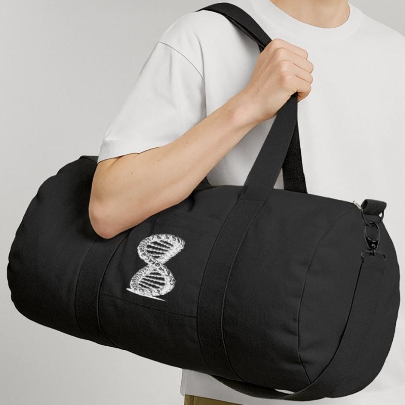 Twisted Möbius Loop Chain DNA Möbius Ribbon Recycled Canvas Sports Bag by Stanley/Stella