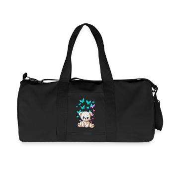 Teddy Teddy Bears Enfants Enfant Tout-petit Bébé Ours - Sac de sport en toile recyclée Stanley/Stella - noir - Devant