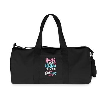 Mittagessen Schule Cafeteria Crew - Recycelte Canvas-Sporttasche von Stanley/Stella - Schwarz - Vorne