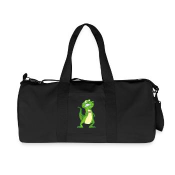 Tyrannosaure et petits bras - Sac de sport en toile recyclée Stanley/Stella - noir - Devant