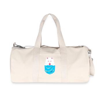 Samoyed - Recycled Canvas Sports Bag by Stanley/Stella - natural - Front