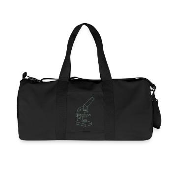 Mikroskop - Recycelte Canvas-Sporttasche von Stanley/Stella - Schwarz - Vorne