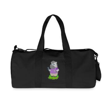 Pferd Friseur Schere Kamm - Recycelte Canvas-Sporttasche von Stanley/Stella - Schwarz - Vorne